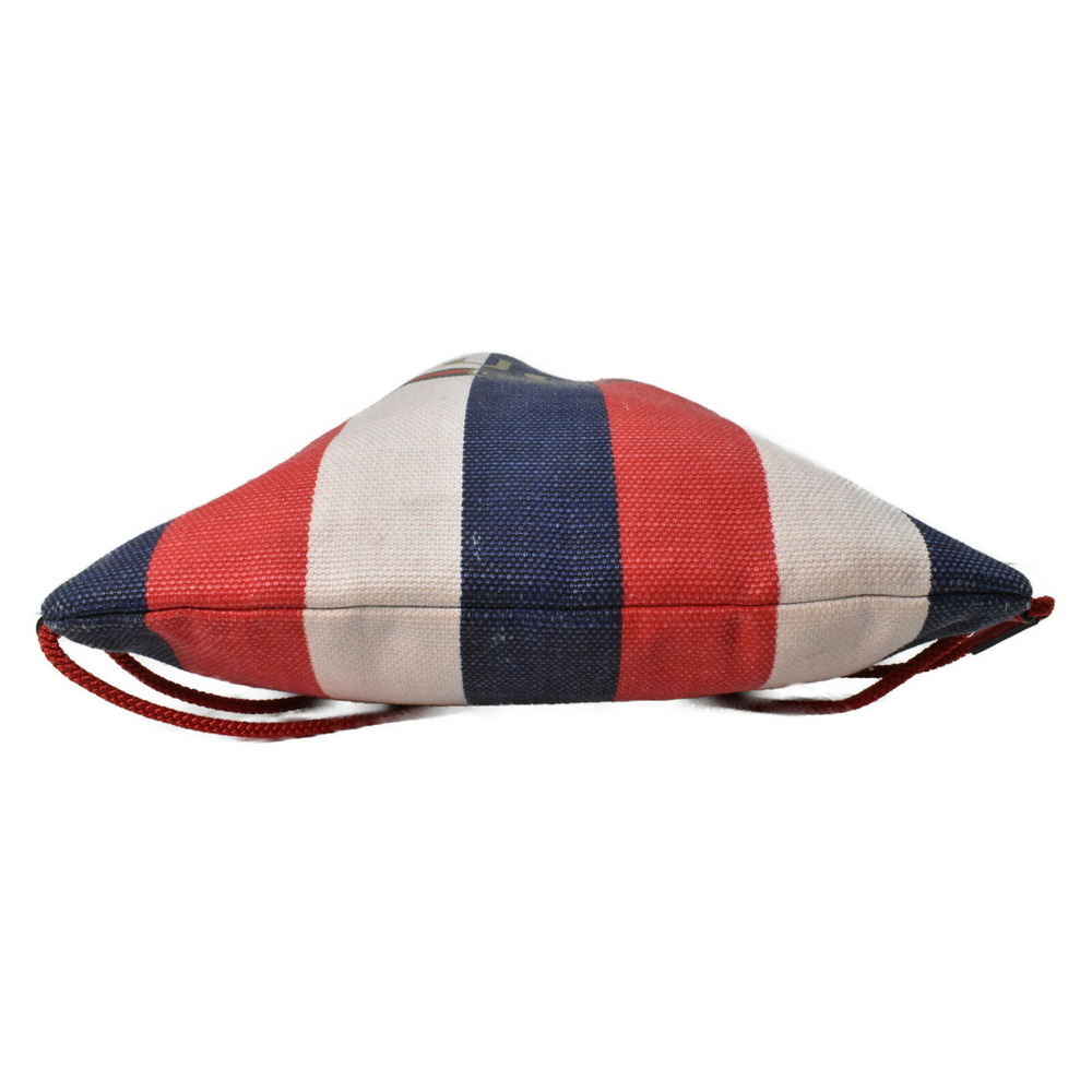 Gucci Backpack Drawstring Blue White Striped Red … - image 5